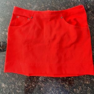Perfect condition Urban Outfitters red mini skirt. Pockets and back zipper